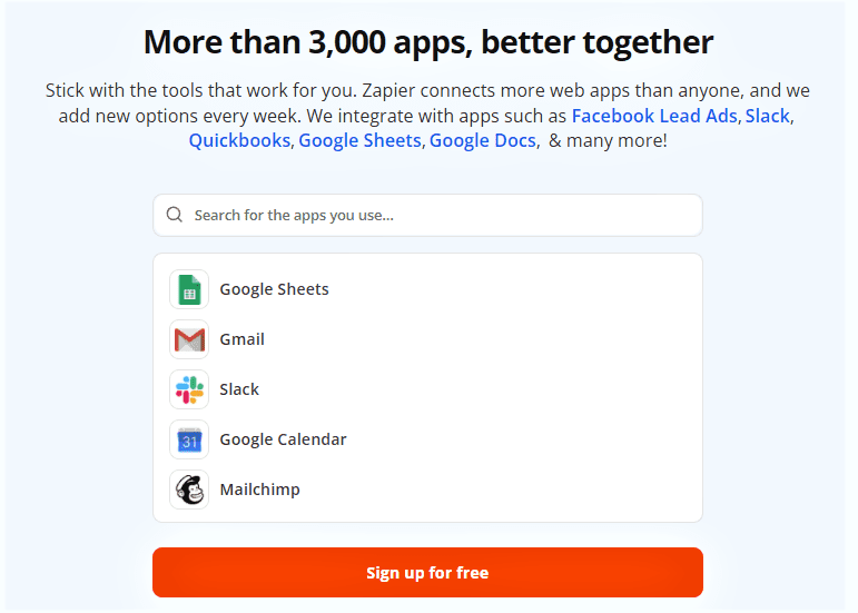 Zapier Integrations (इंटिग्रेशन)